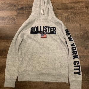 Grey New York City Hollister Hoodie